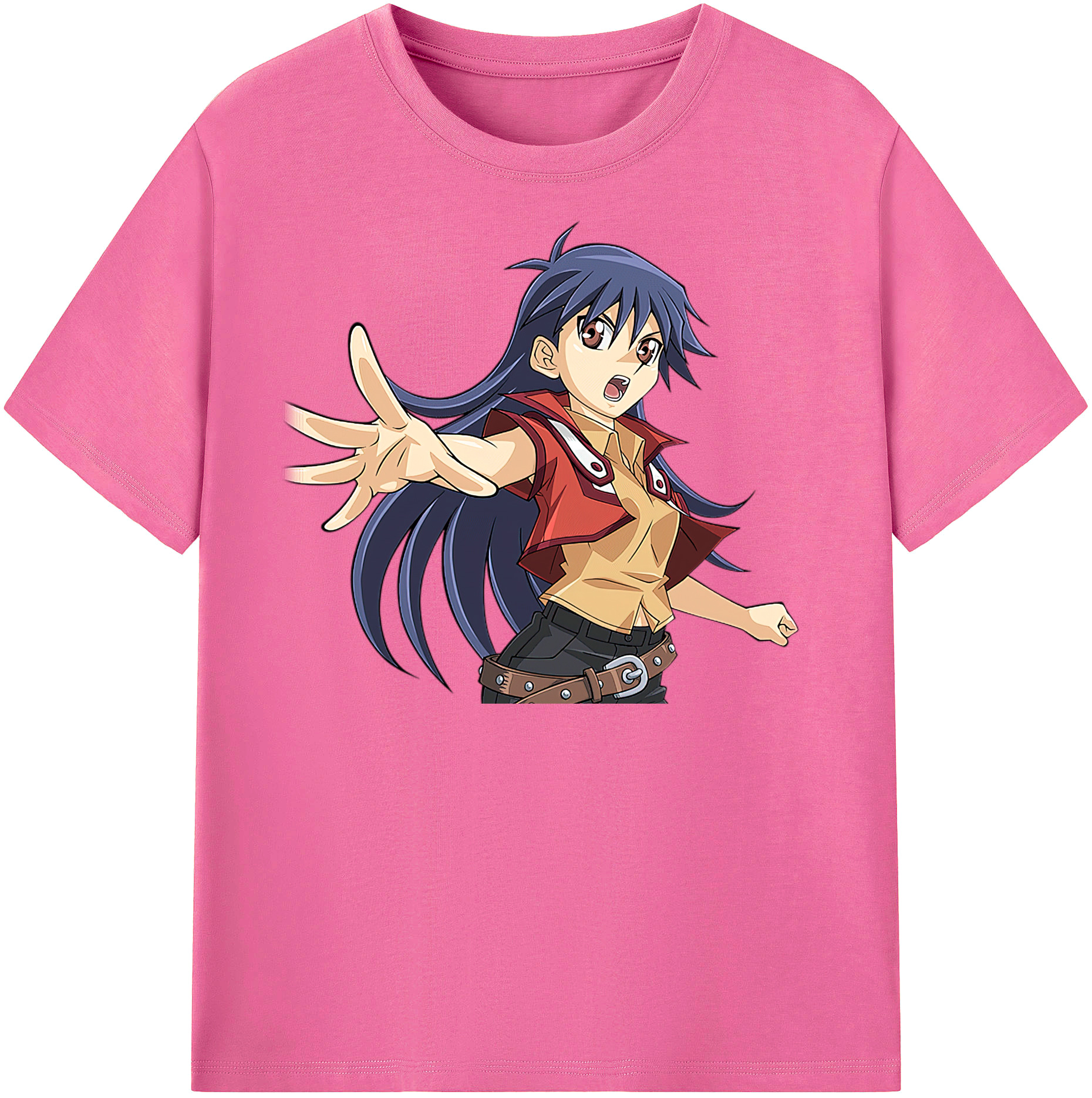 （画像用） 遊☆戯☆王 Yu-Gi-Oh! レディースカジュアルプリントTシャツ（綿100％）